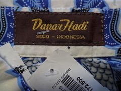 Large NWOT Indonesia Button Up Damaged Shirt