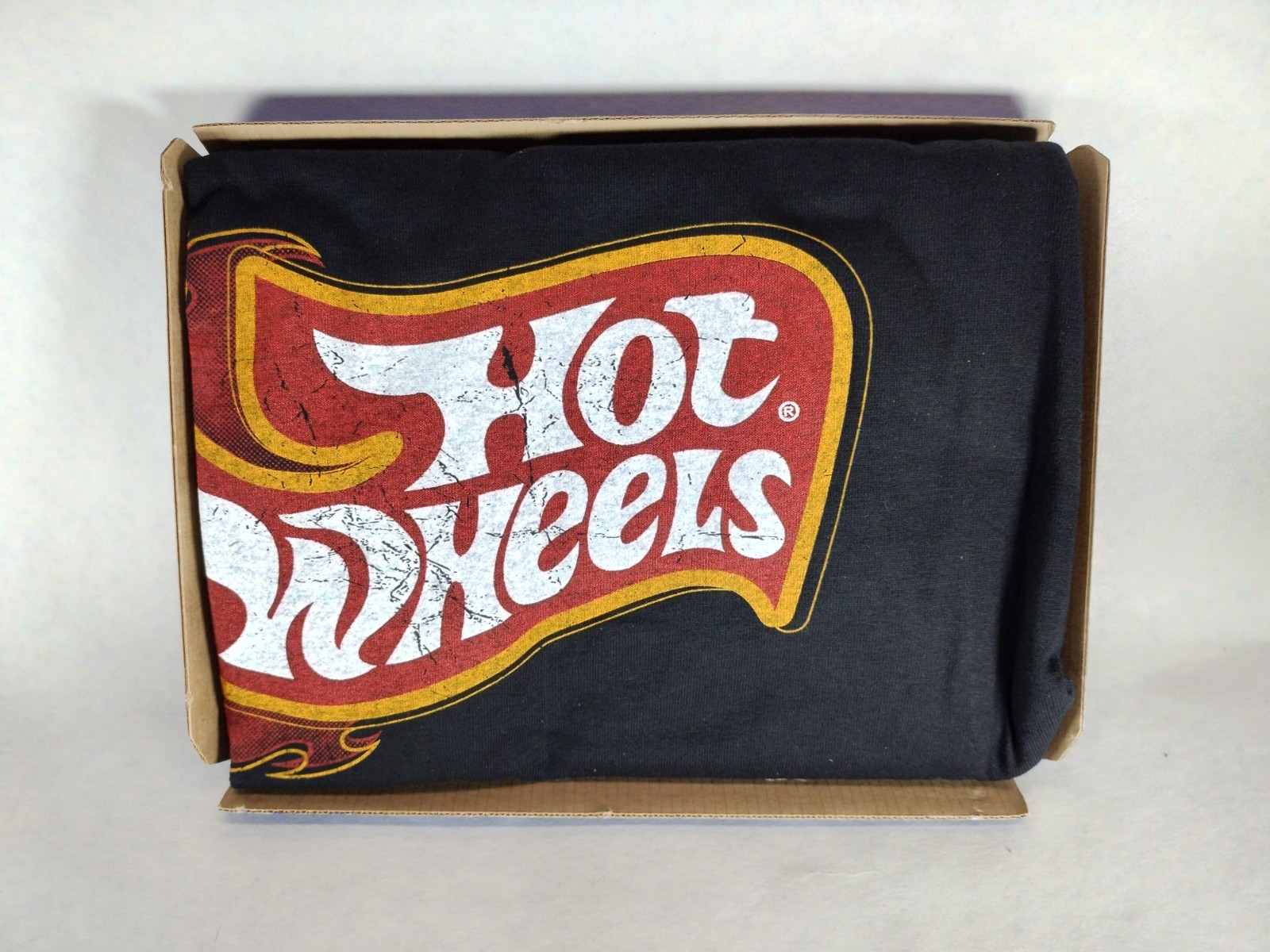 HOT WHEELS 2005 NOS Vintage T SHIRT Distressed XL BLACK - BRAND NEW gallery