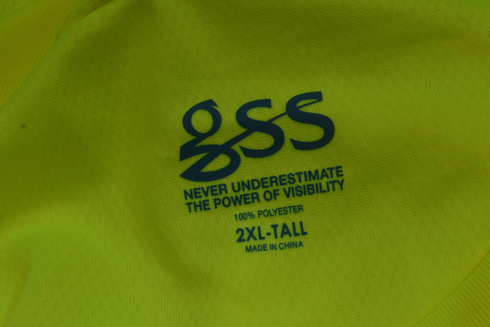 GSS Safety Shirt Mens 2XLT Tall Yellow Black Hi Vis Reflective ANSI Class 2 gallery