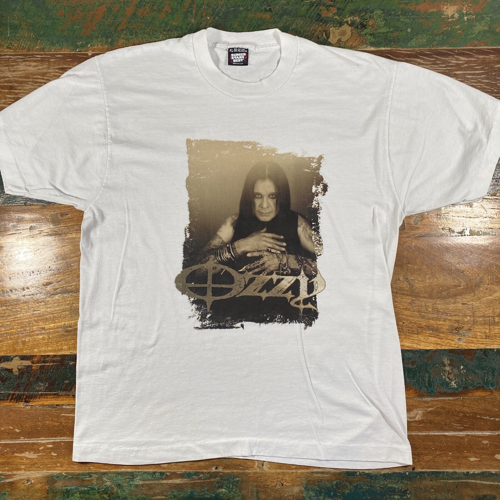 Vintage Ozzy Osbourne Shirt Adult XL Screen Stars Single Stitch Rock Band T Mint