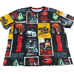 Born Fly Men’s All Over Print Graphic Premium Tee T-Shirt Horror Movies Sz 4X
