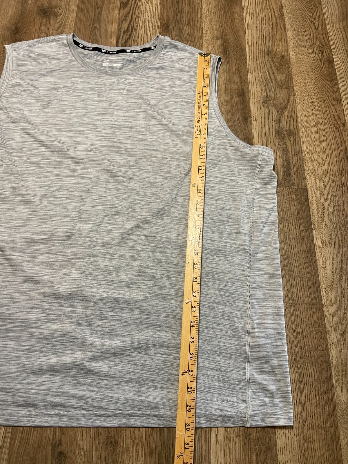 Tek Gear Tank Top, Men's Size 3XB, Grey, Athletic Wear, DryTek gallery