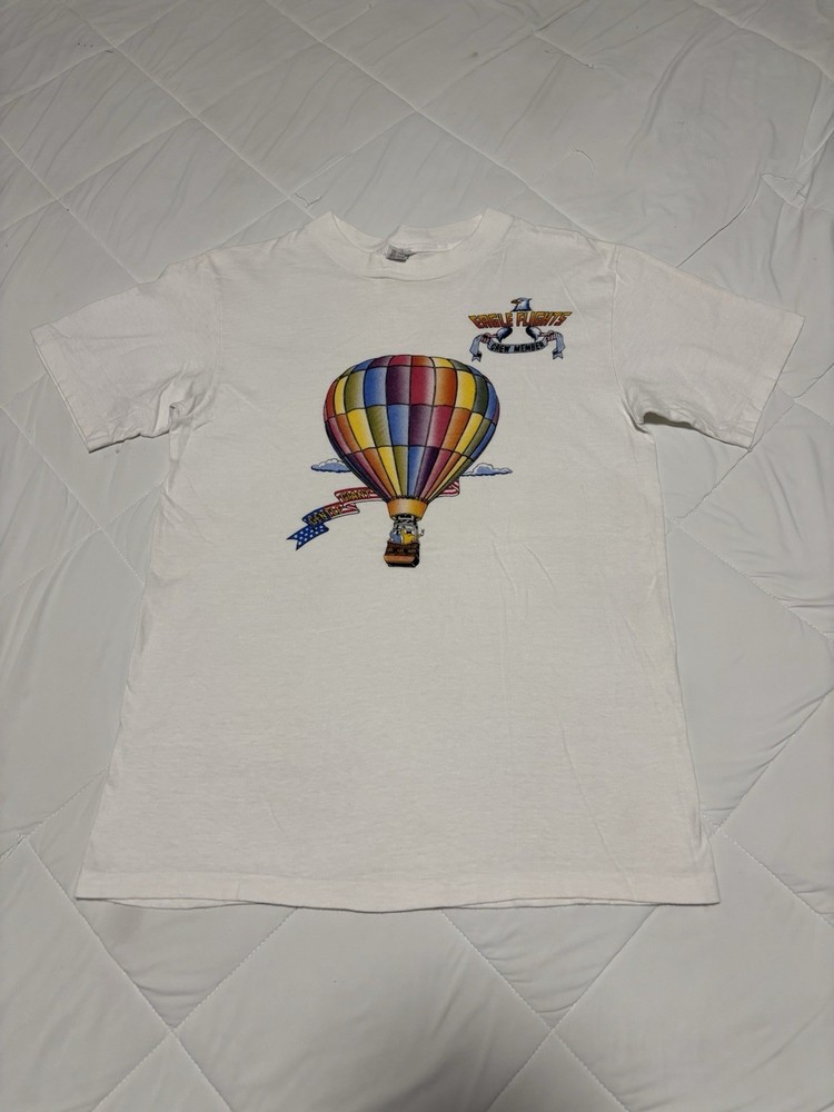 Vintage Eagle Flights Crew Member T-Shirt Size M Gentle Giant Hot Air Balloon