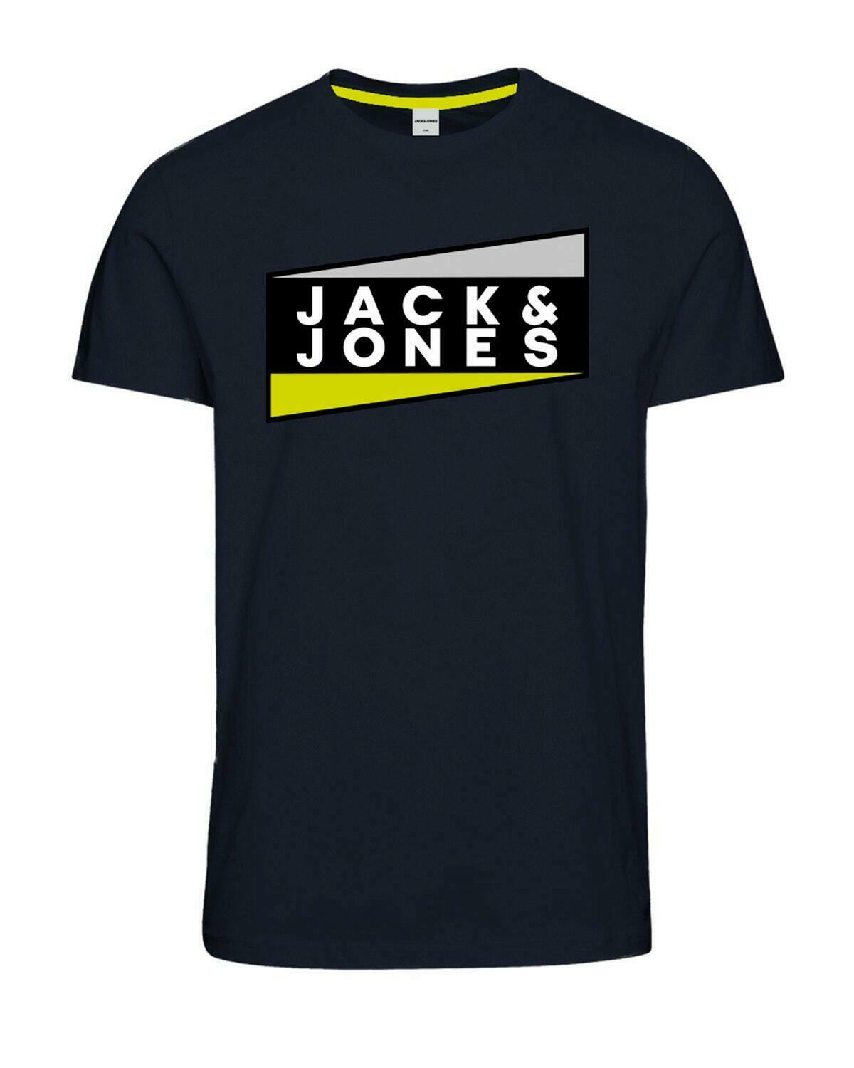Jack Jones Mens T-shirt Short Sleeve Crew Neck Printed Casual Top Tee Size S-2XL gallery