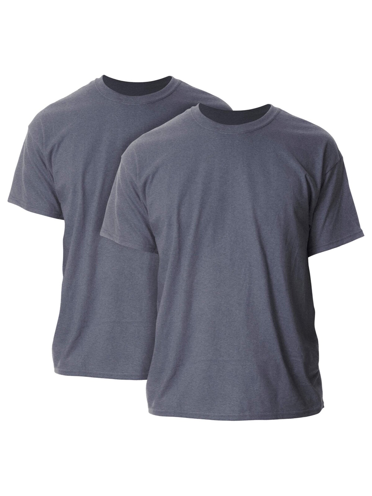 Gildan Mens Ultra Cotton T-Shirt, 2-Pack, Dark Heather, Small gallery