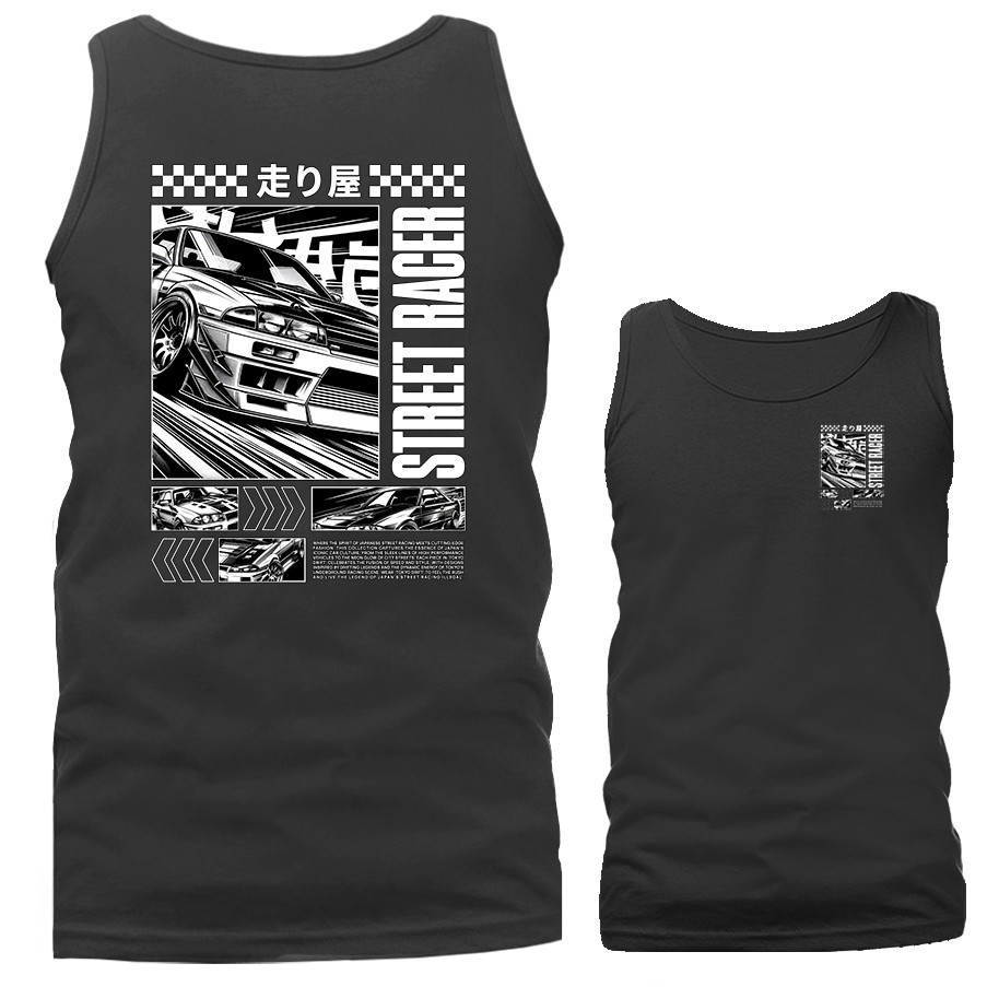 Street Racer Imported Tuned Custom JDM Sports Car Tank Top gallery