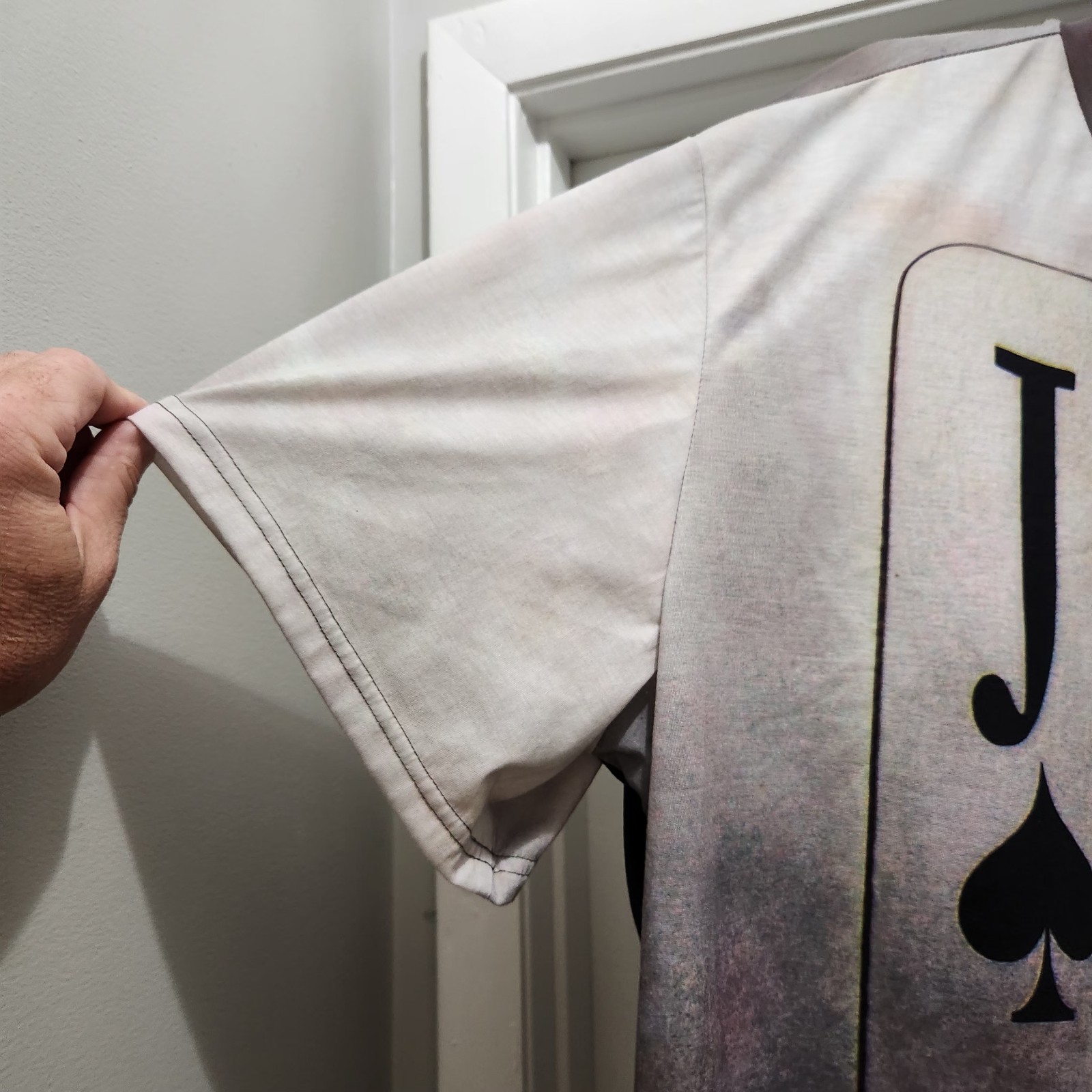 Mens 5XL Shein Poker Cards Full Print T-Shirt Short Sleeve gallery