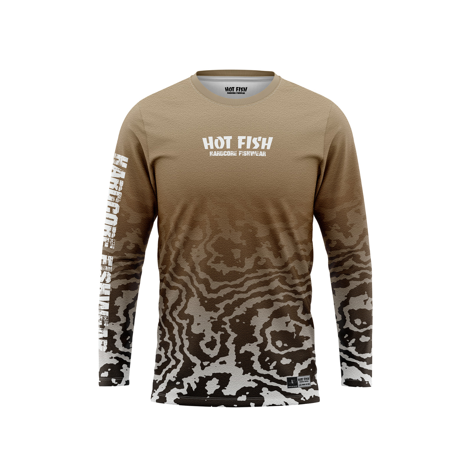 HOT FISH GROUPER - Men’s Long Sleeve Fishing Shirt – UPF Protection gallery