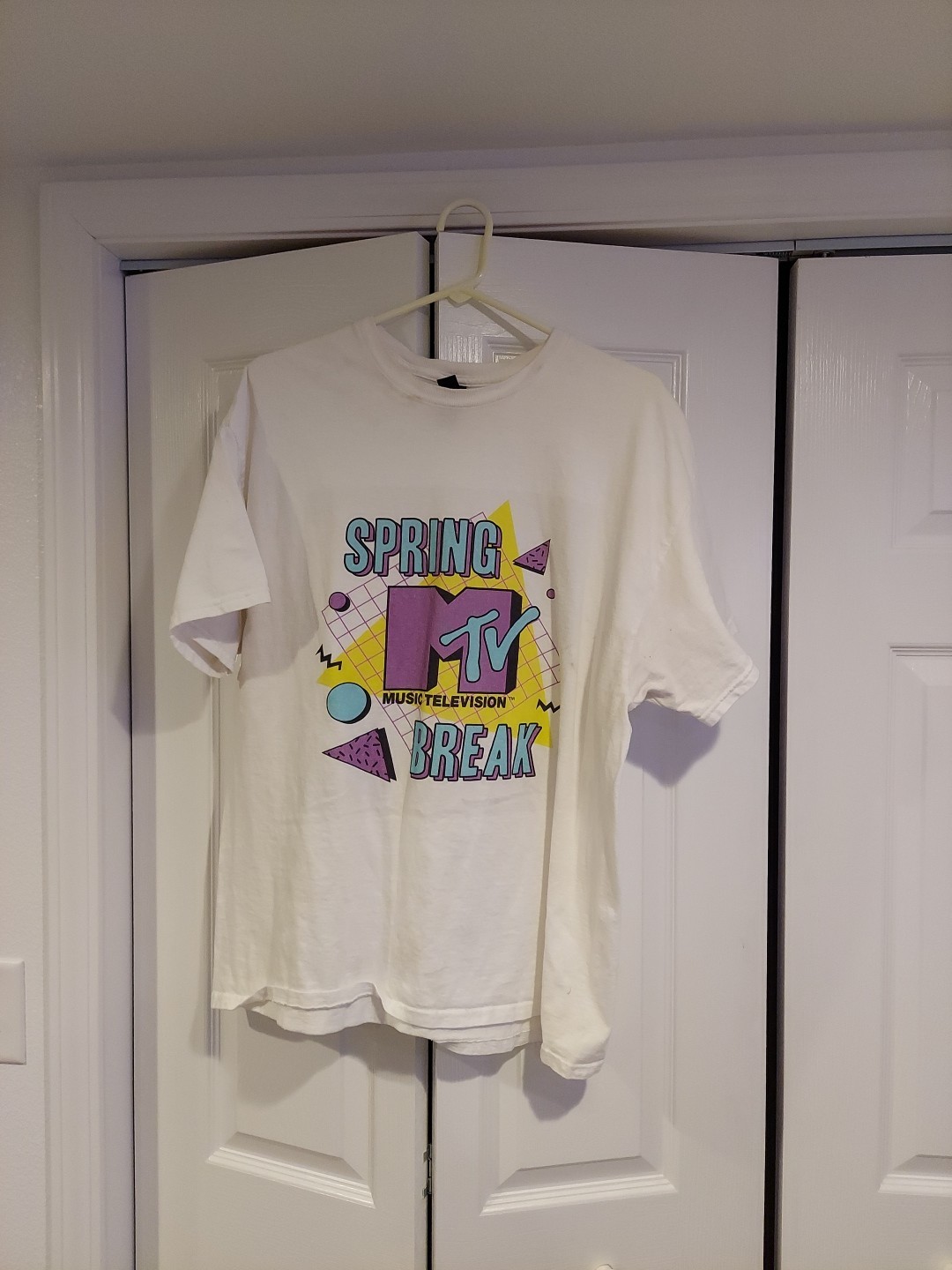 MTV men’s XL t-shirt SPRING BREAK retro Gilden Heavy Cotton Men’s XL