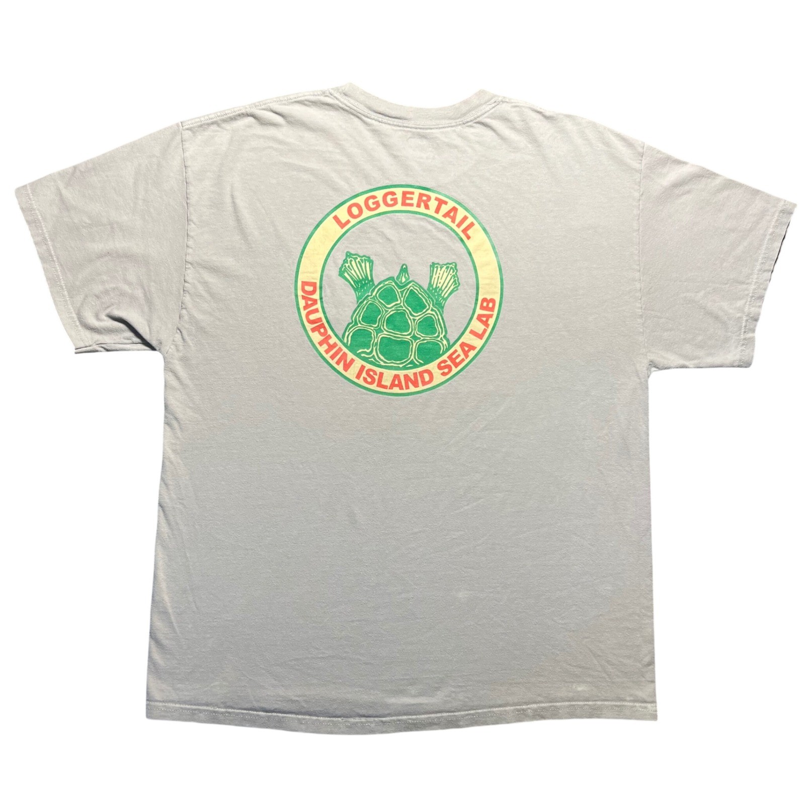 Vintage Dauphin Island Sea Lab Loggerhead Turtle T Shirt Grey XL Hanes Beefy T gallery
