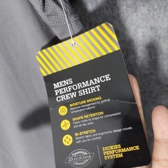 Dickies Mens Performance Tee L Lightweight Breathable Quick Dry Casual Everyday