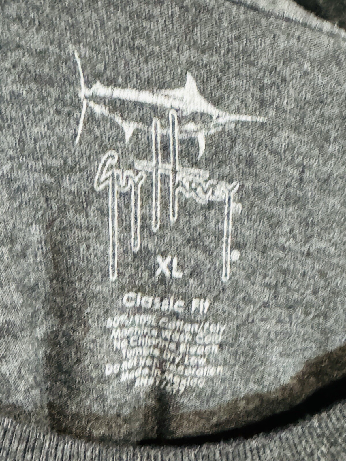 Guy Harvey Men Deep Sea Fishing Size XL Tee Shirt Gray Graphic EUC gallery