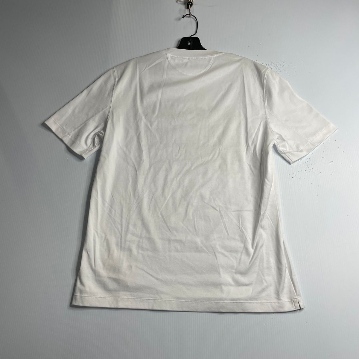 BRUNELLO CUCINELLI Printed Short Sleeve Shirt Men's Size M White gallery