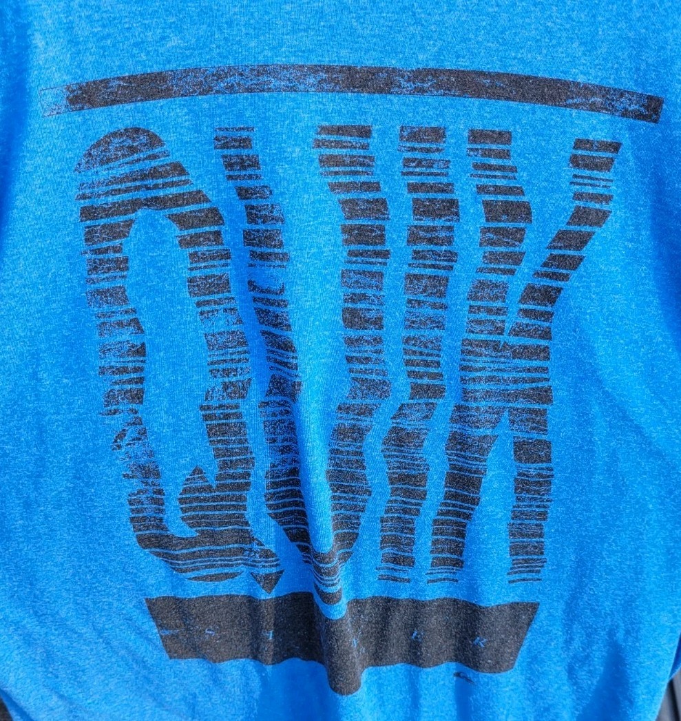 Quicksilver Screen Print Sz.XL T-Shirt,50% Cotton,50% Poly,Ocean Blue gallery