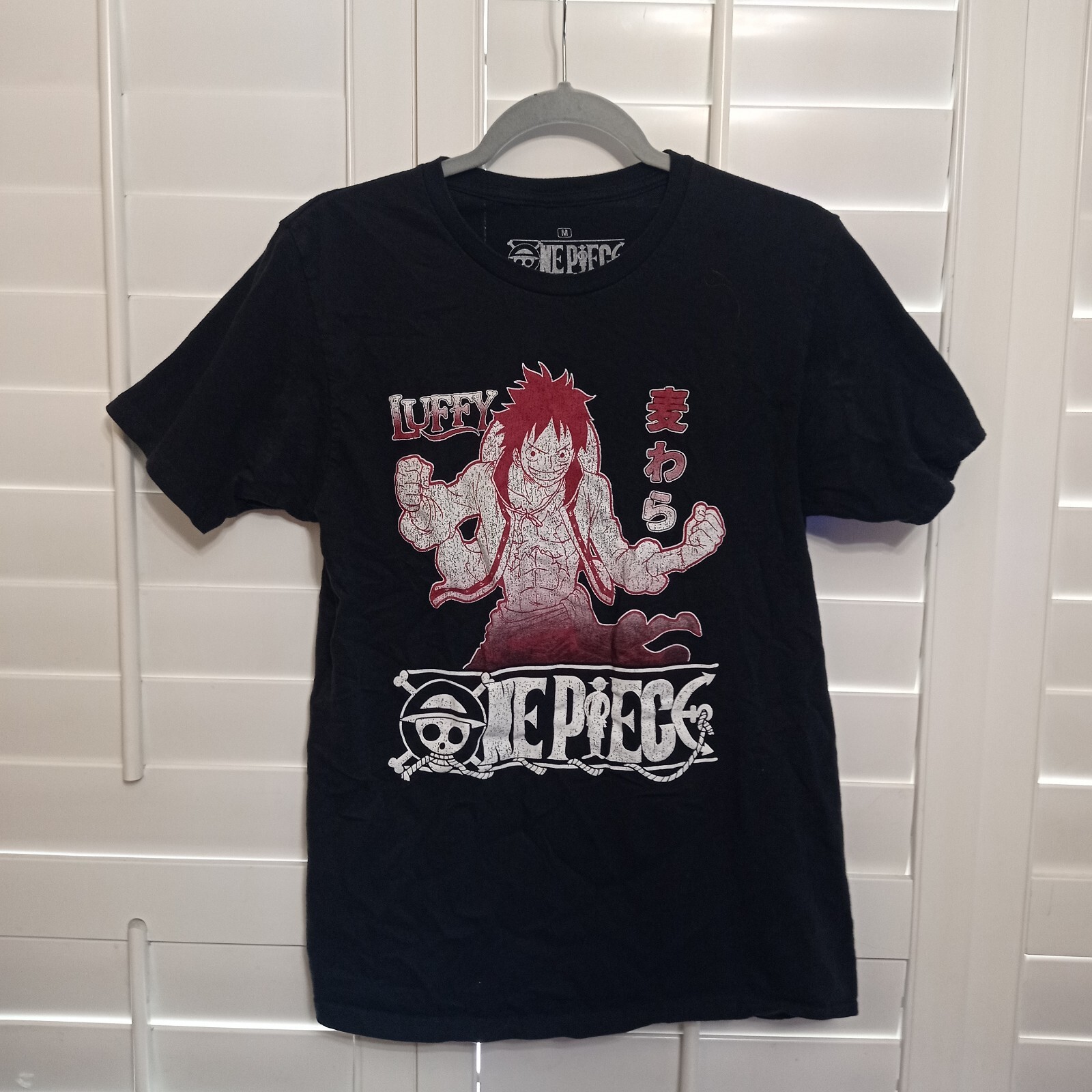 One Piece Animated Monkey D. Luffy Mens Size M T Shirt Black gallery