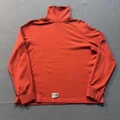 Turtle Neck Long Sleeve Tee Men Sz M Orange New Without Tags Excellent