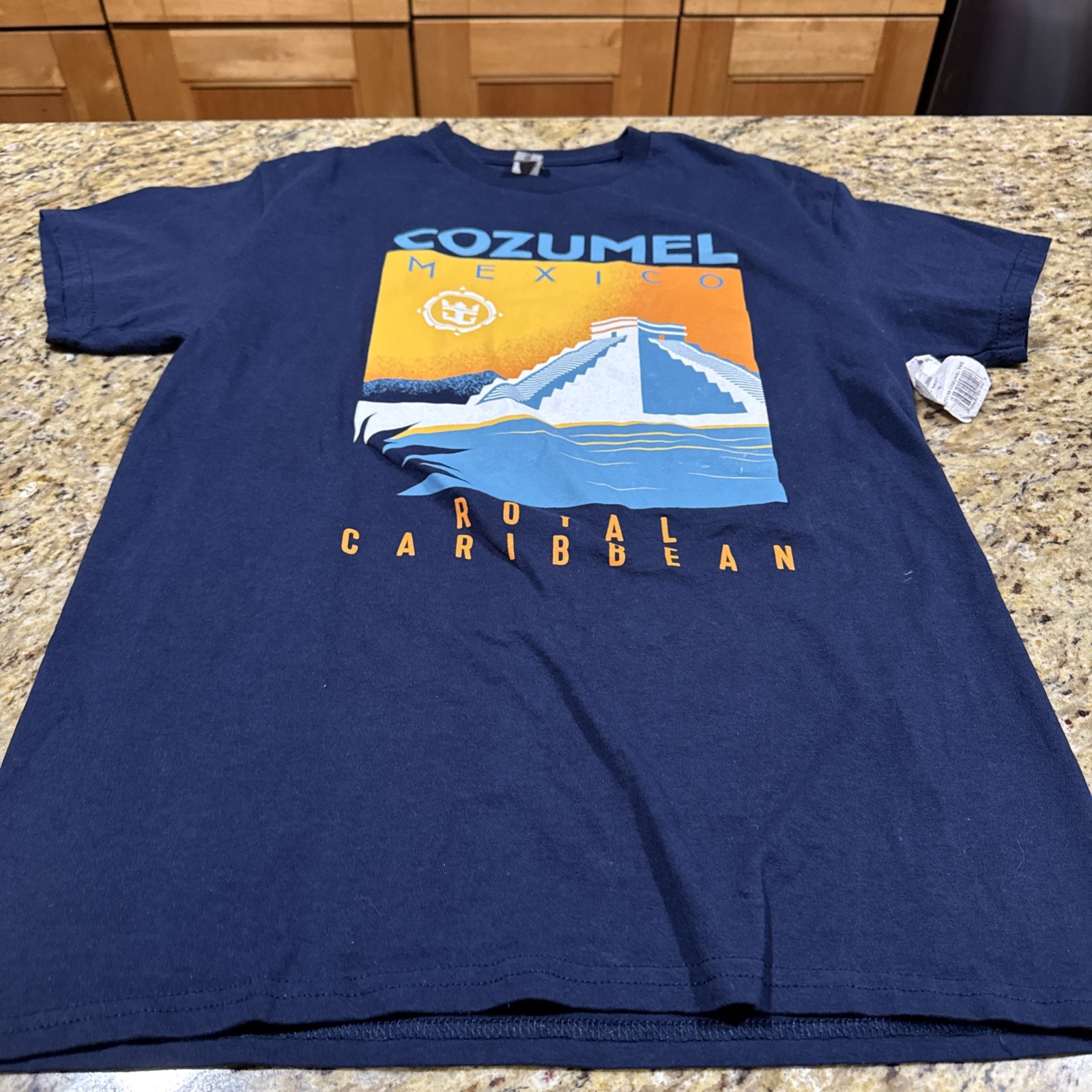 Cozumel Shirt Adult Medium, Blue Cozumel Mexico Short Sleeve Pullover NWT Cpix