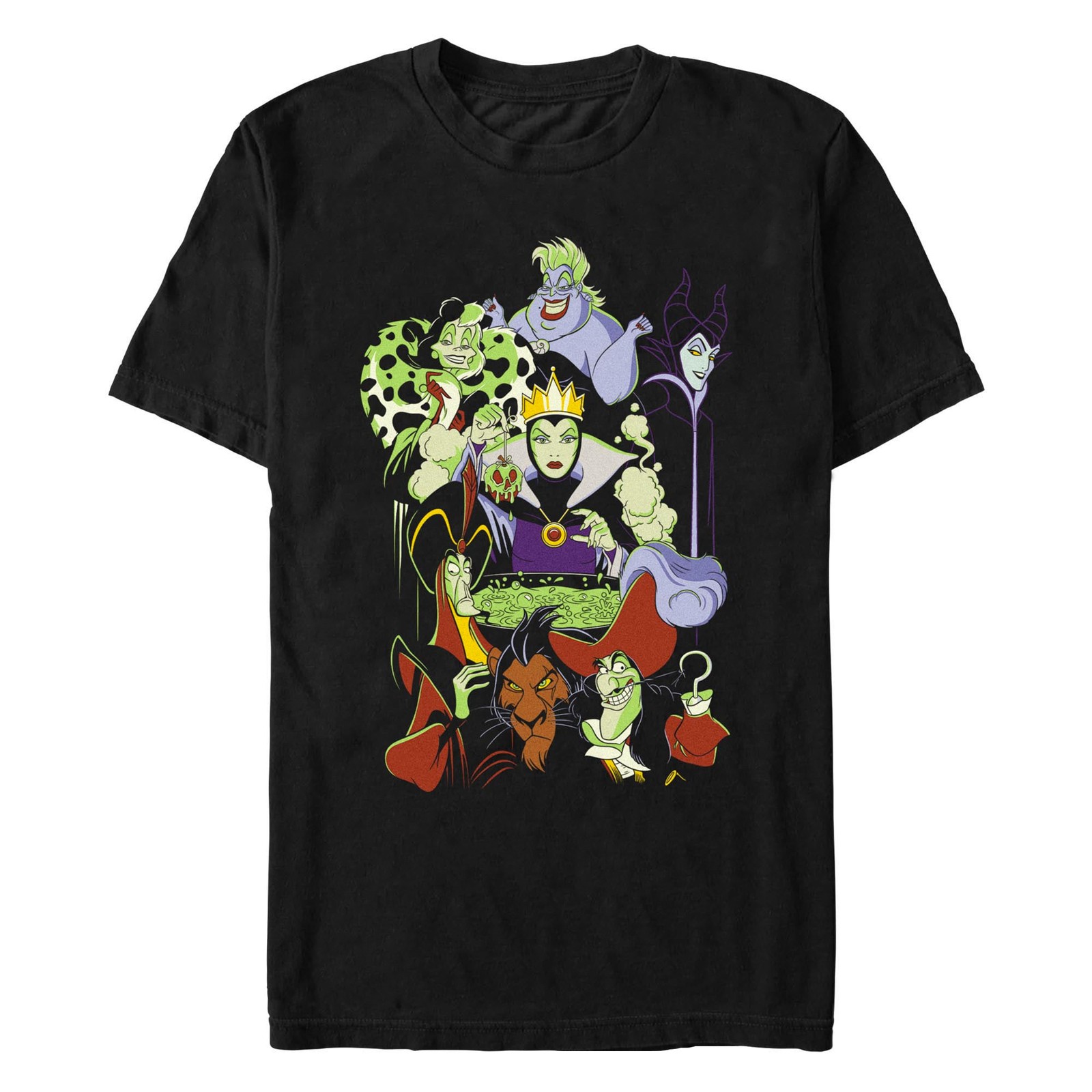 Disney Villains T-Shirt Men's Mischief Makers Group Design Graphic Tee gallery