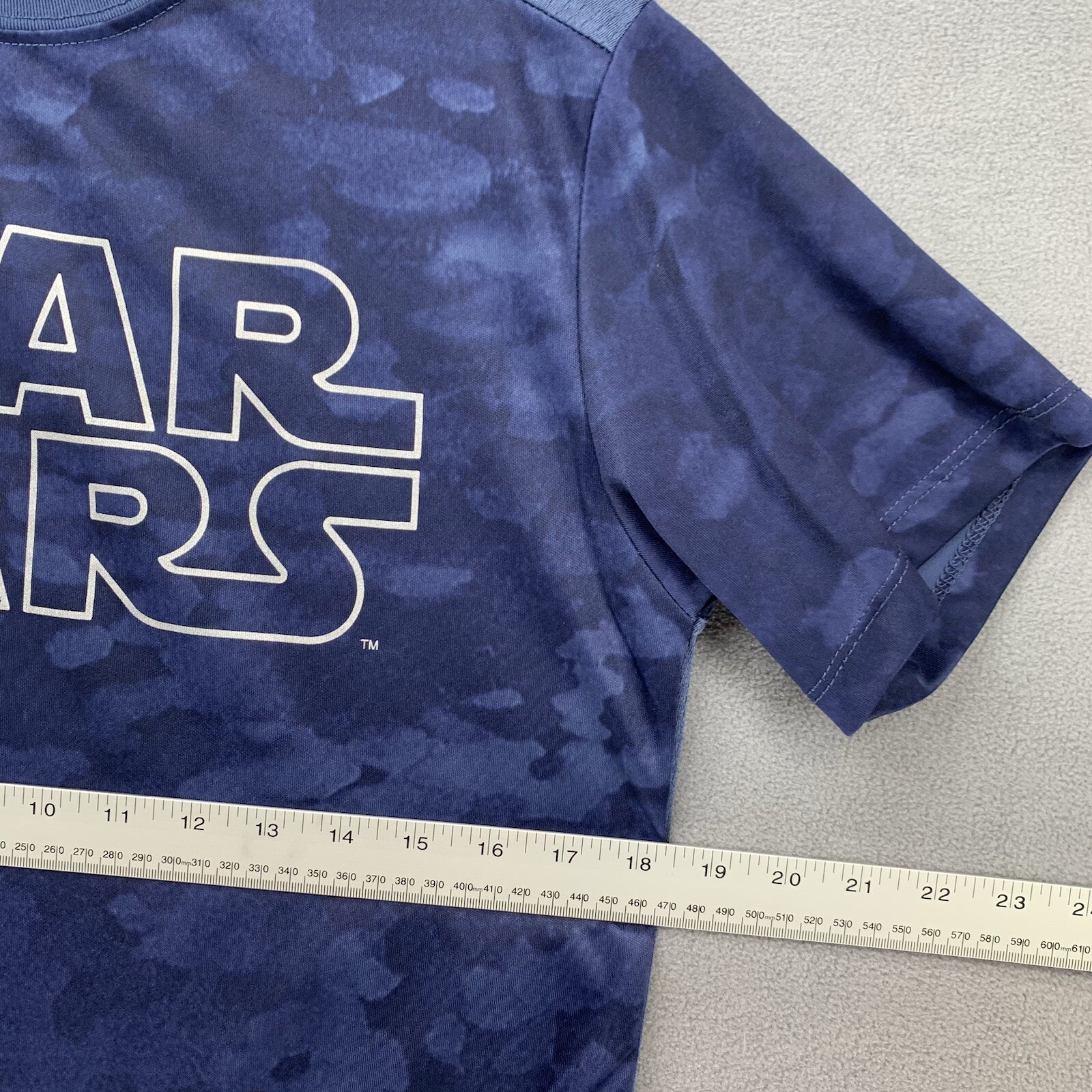 Star Wars Shirt Mens Small 34-36 Blue White Logo Tee Lucas Force Authentic Merch gallery