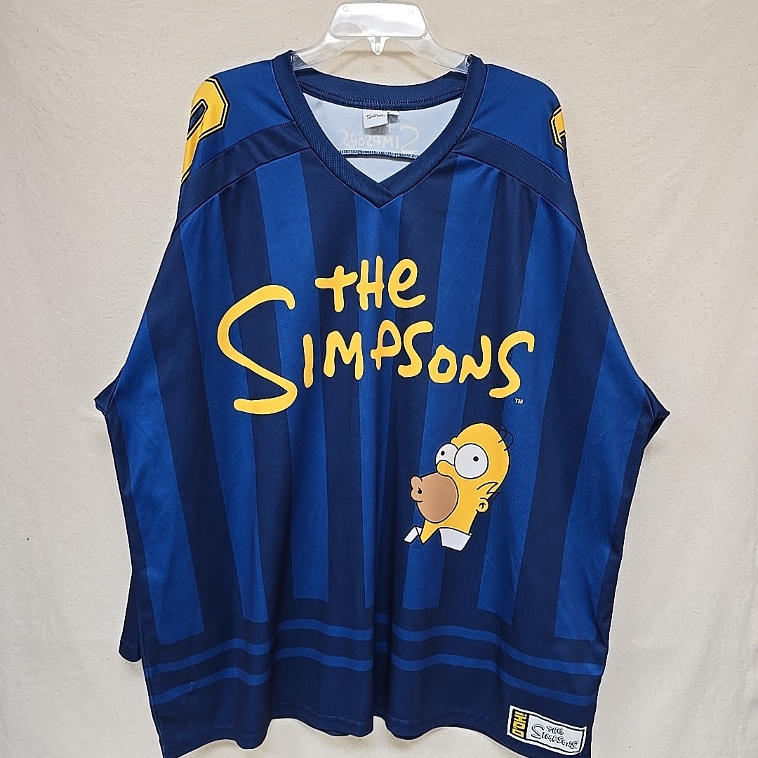 The Simpsons Hockey Jersey Double Sided Print SZ 2XL D'oh gallery