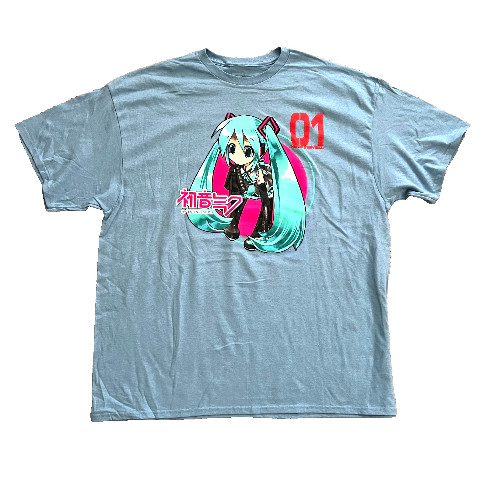 NWOT Hatsune Miku T-Shirt Tee Men’s XL Light Blue