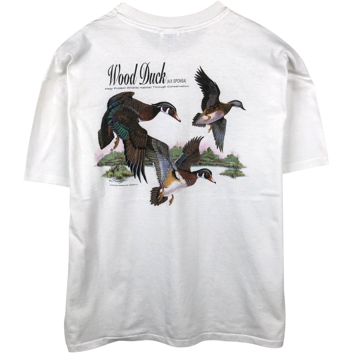 Used 90'S-00'S Hanes HEAVYWEIGHT 50/50 Bird Print Animal T-Shirt Men's XL eq... gallery
