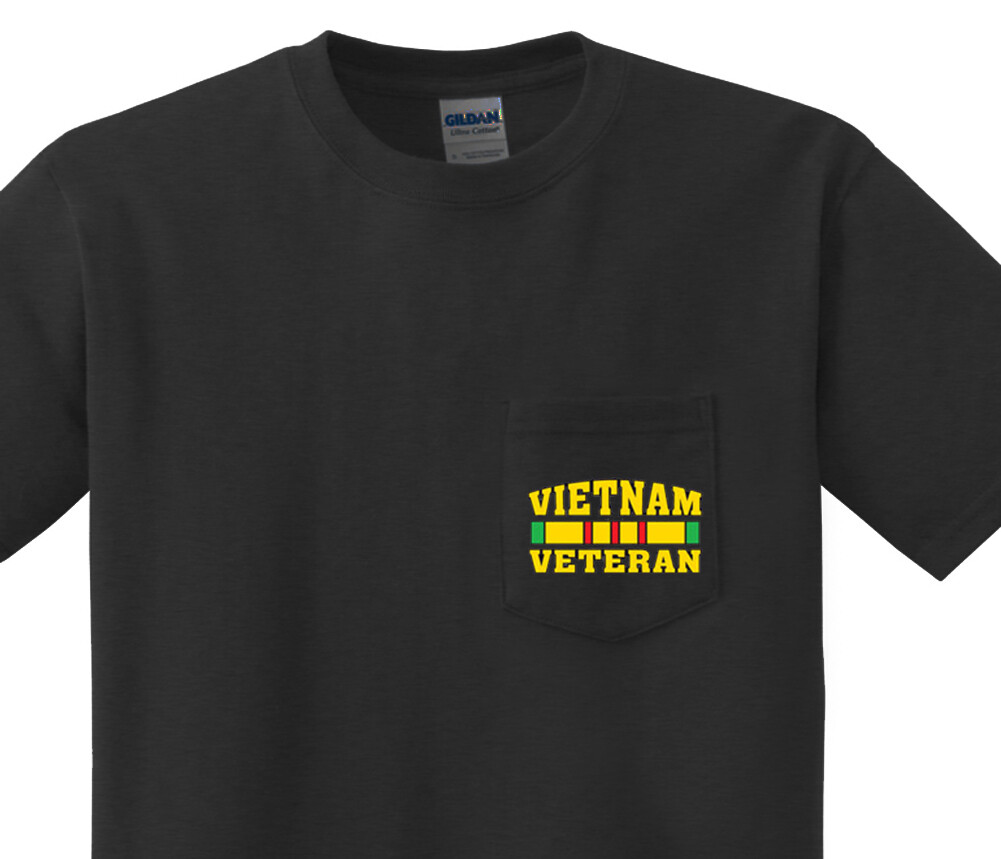 Mens Pocket T-shirt - Vietnam Veteran Tee Shirt Clothing Apparel Gifts gallery