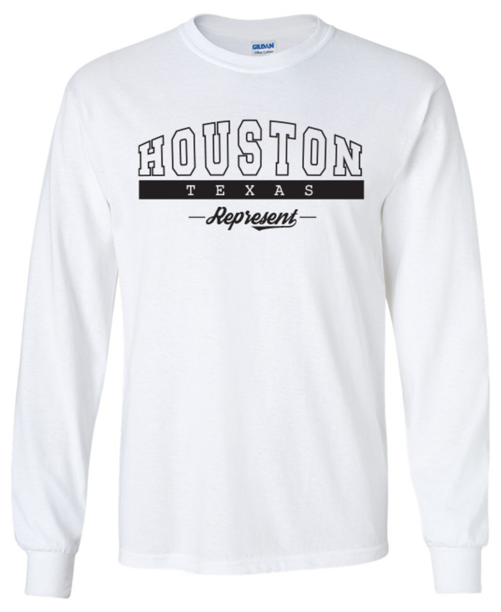Houston Texas State T-Shirt Long Sleeve Graphic Tees Unisex Apparel gallery
