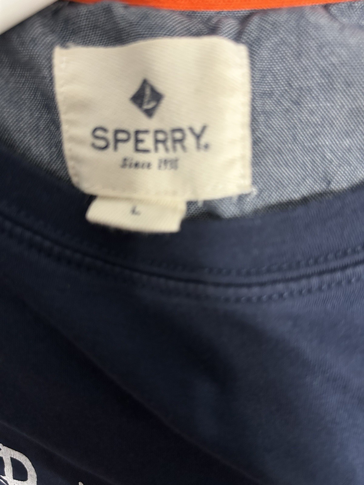 Sperry Ship happens Navy Blue Men’s Size Large Fisherman Captain Coastal Beach gallery