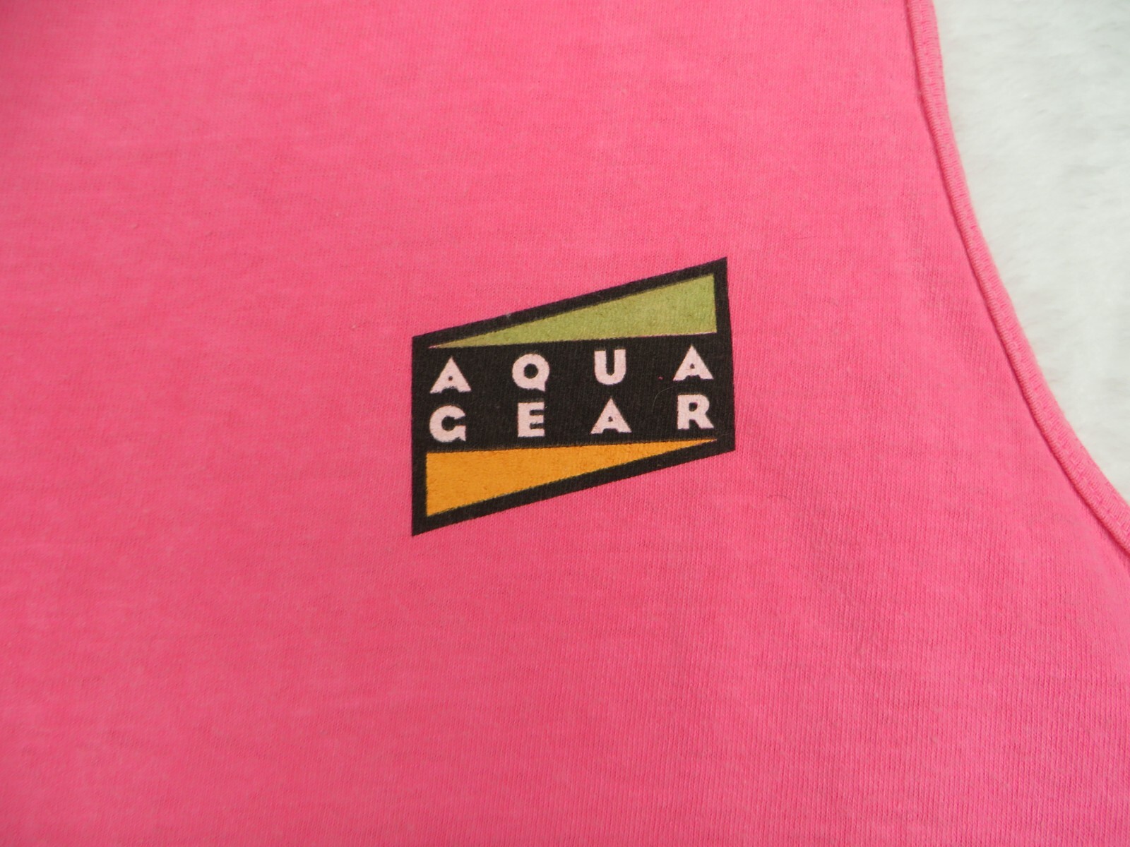 Vintage Nike Aqua Sock Tank Top Mens XL Neon Pink Single Stitch 90s USA gallery