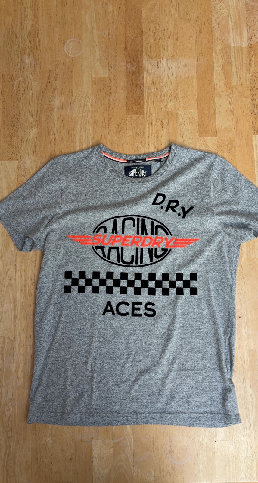 Superdry The Vintage Racing Tee Grey Size L gallery