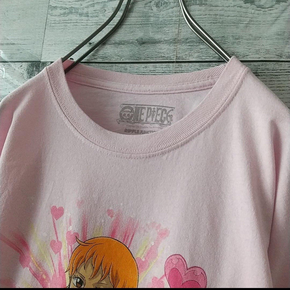 Rare Design ONE PIECE Nami Sexy Bikini Heart Long Sleeve T-Shirt Pink XL Mens gallery