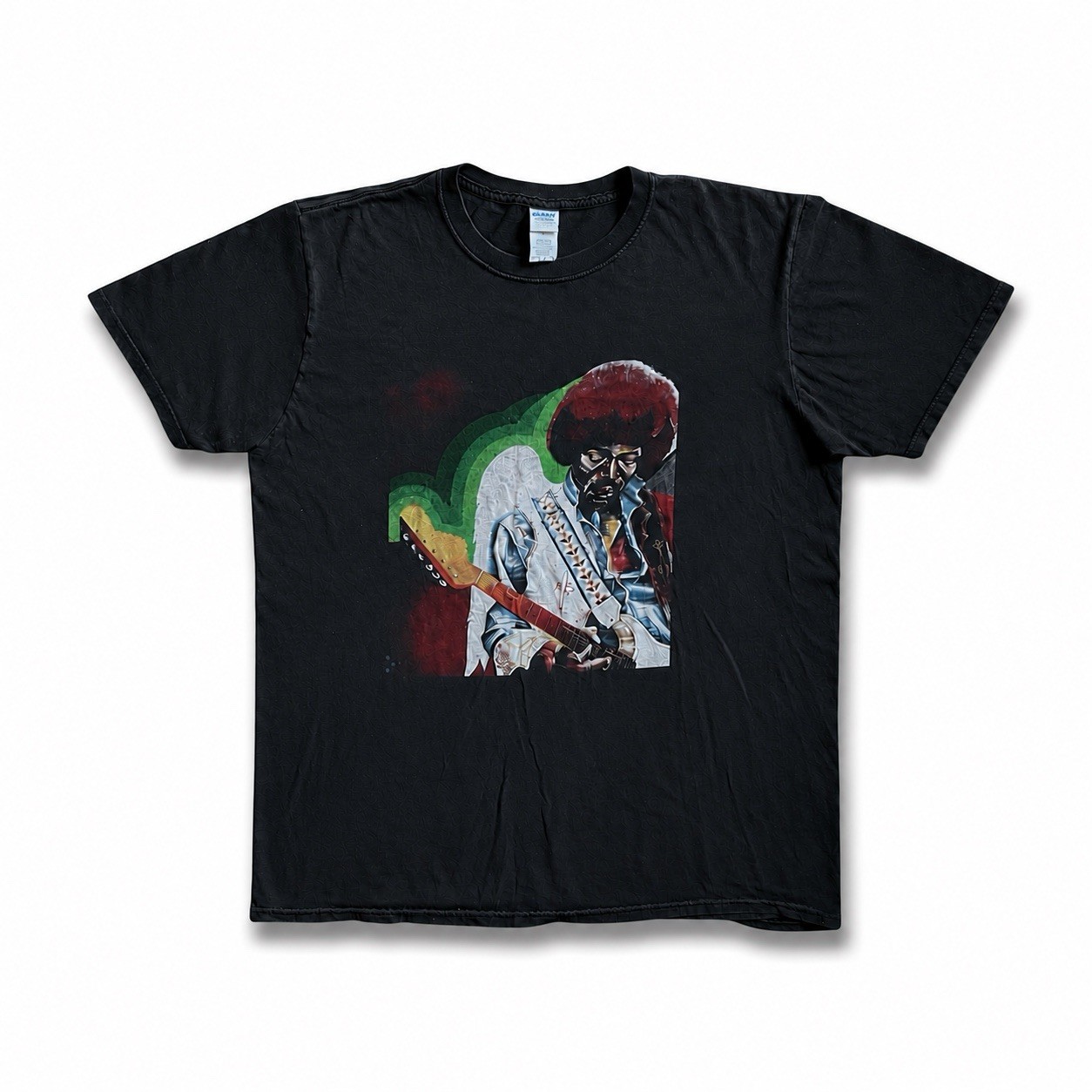 RARE Guitar Center Exclusive Jimi Hendrix Black Portrait Guitar Mens L T-shirt