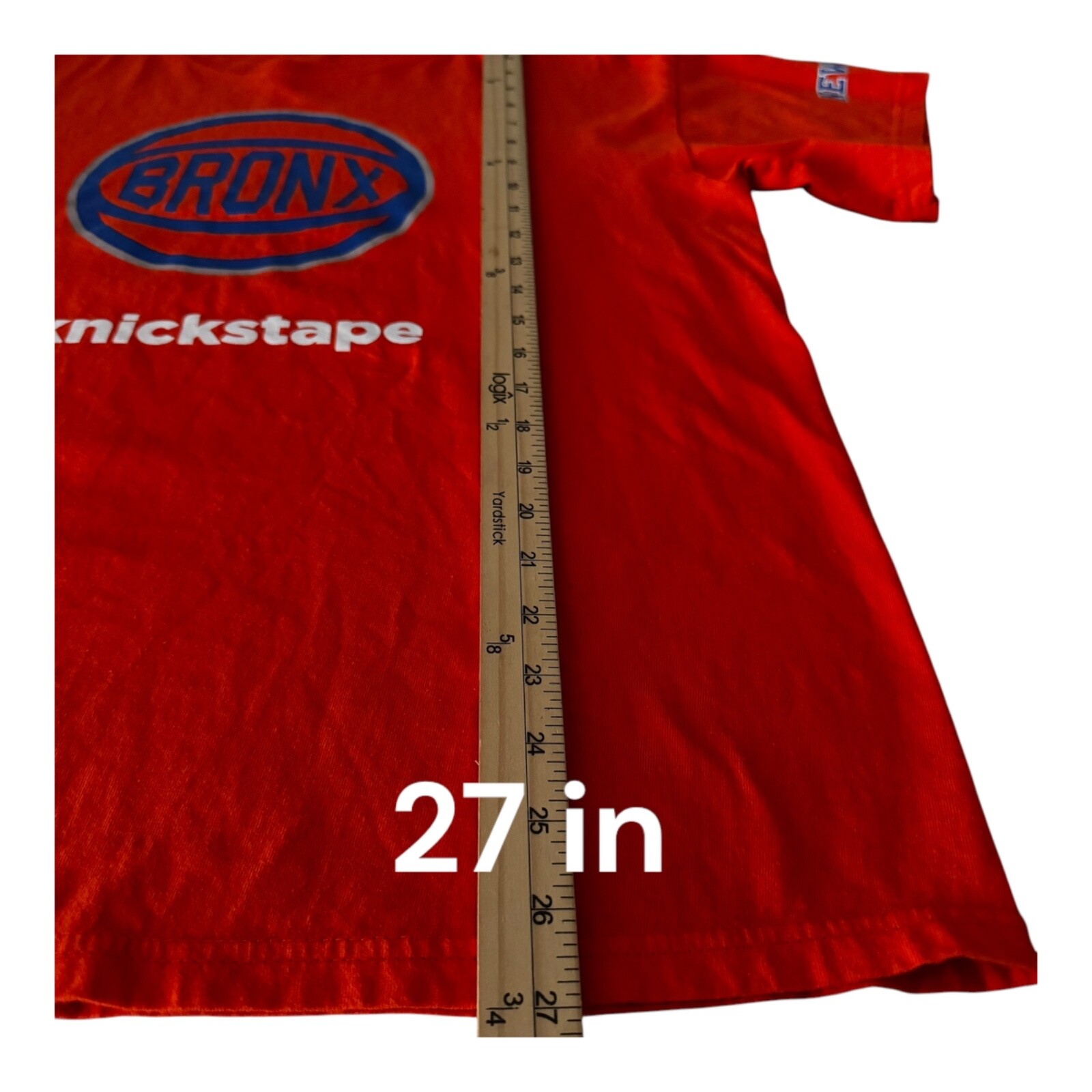 Kenya Size Large T- Shirt Bronx New York #Knickstape Orange Crew Neck Tee . gallery