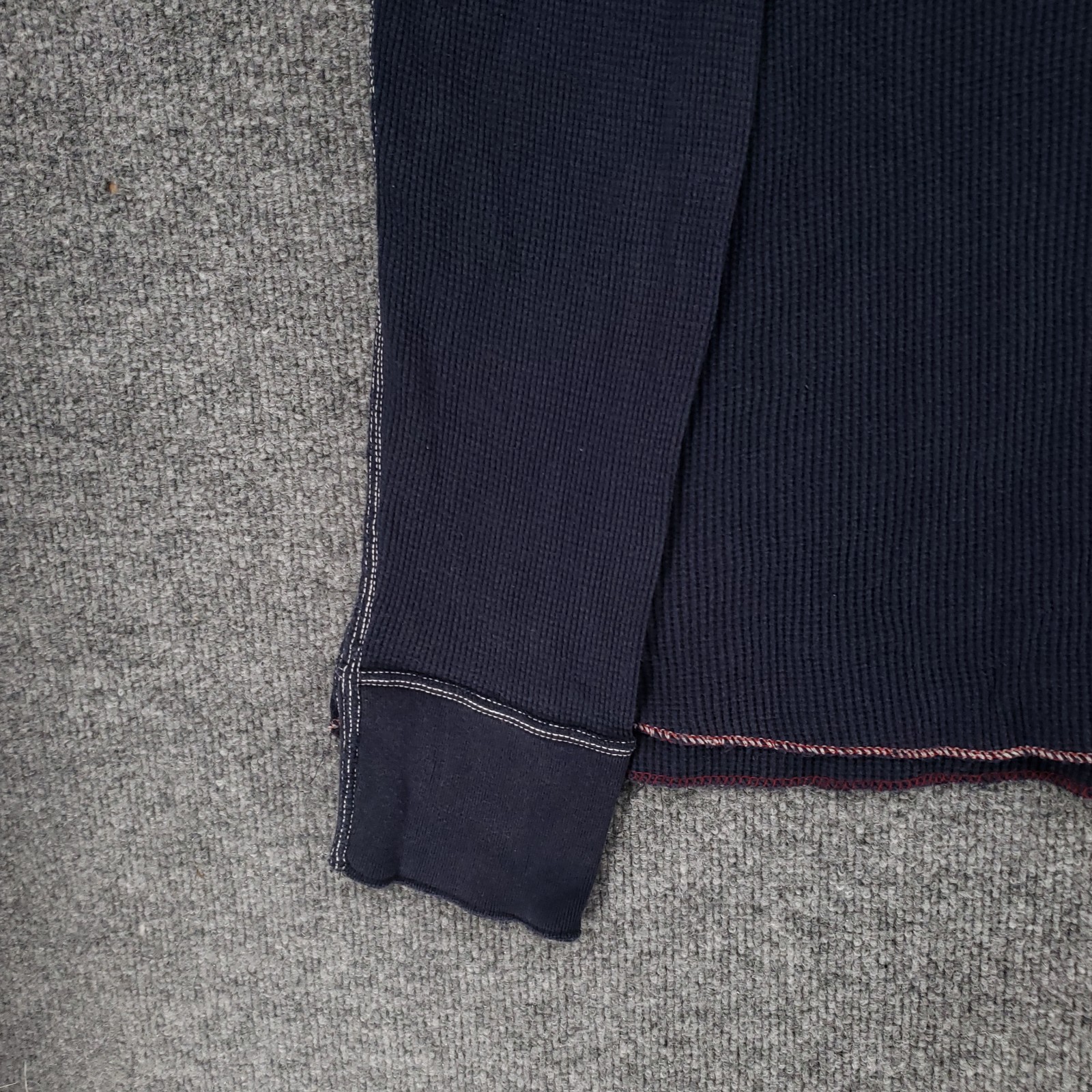 American Eagle T Shirt Mens XL Blue Vintage Fit Waffle Knit Thermal Long Sleeve gallery