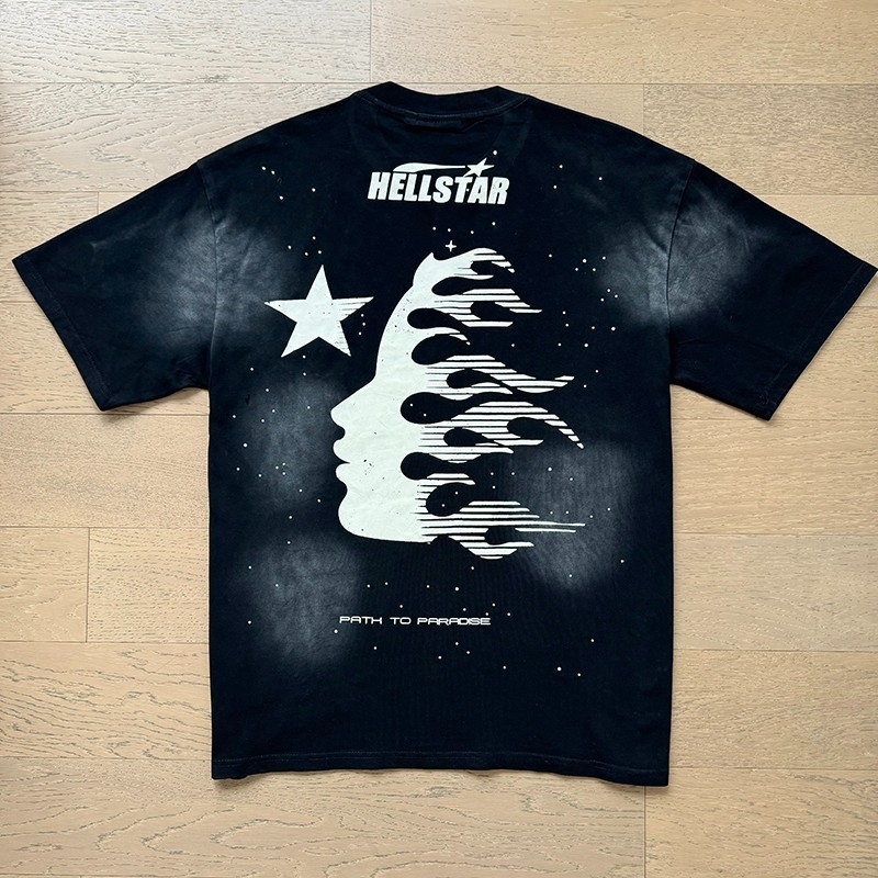Hell Studios star Classic printed star white dots Tee Mens Short sleeved T-shirt gallery