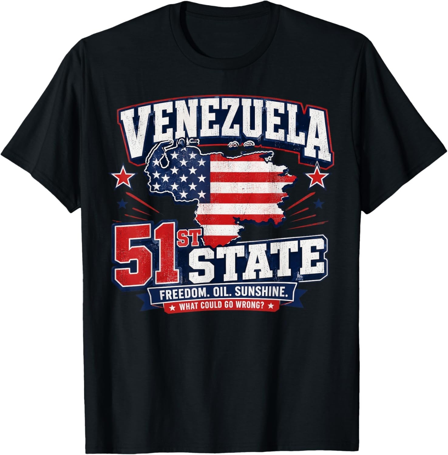 Venezuela 51st State Funny Patriotic Parody T-Shirt gallery