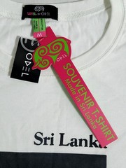 Luv SL by Odel Perahera White Graphic Print Souvenir T-shirt Sri Lanka Size M