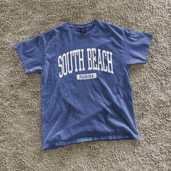 South Beach Florida Souvenir Beach, Aesthetic, Minimalist T-Shirt