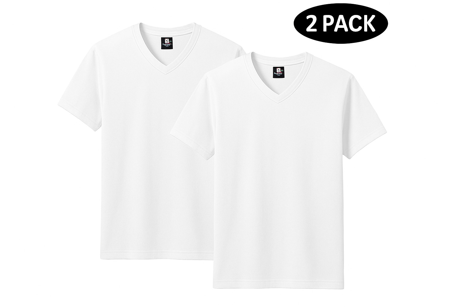 A1 Men's Black V-Neck T-Shirts| white |multipack | Soft Cotton | Size 3X- large gallery