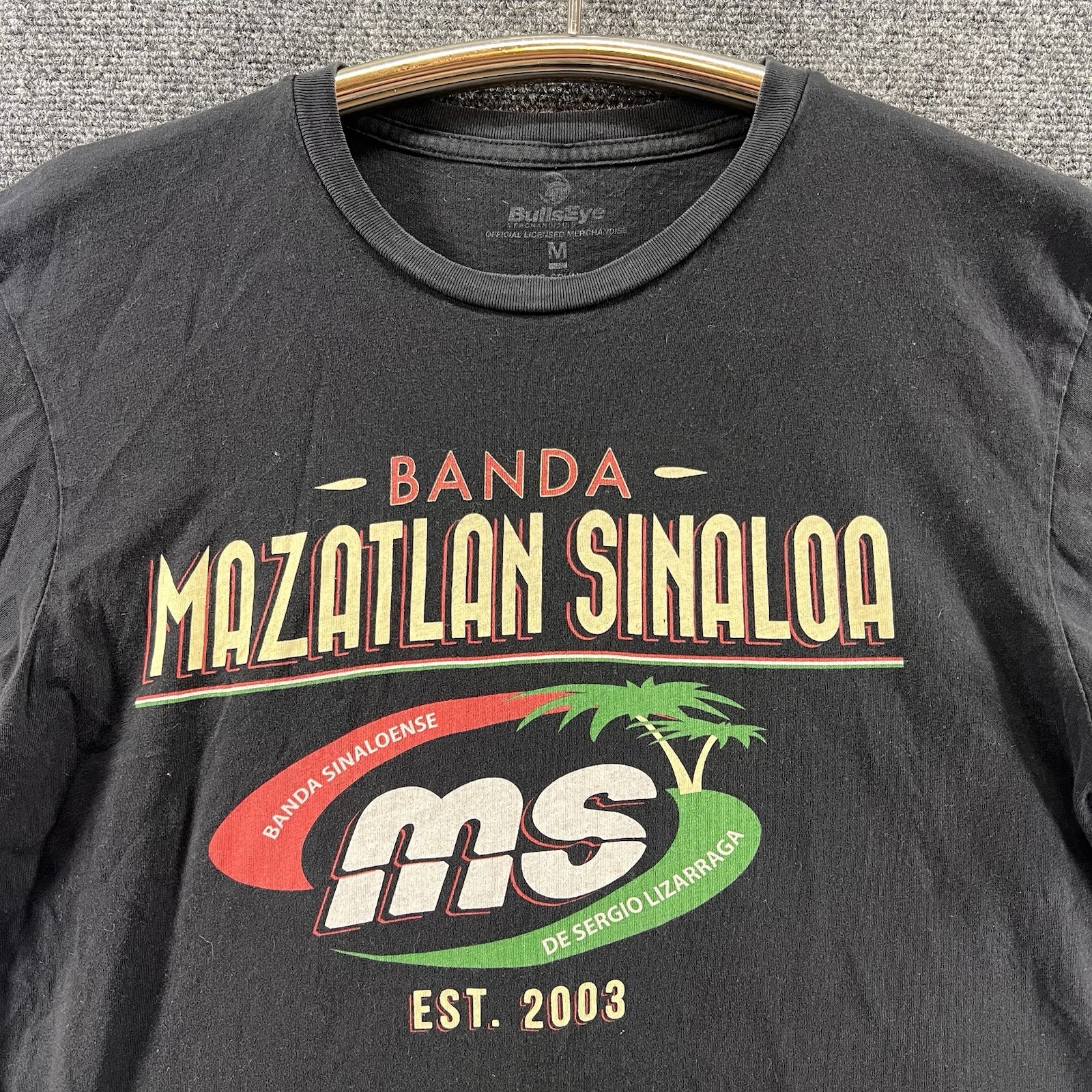 Banda Mazatlan Sinaloa MS T-Shirt Medium Black Est. 2003 Mexican Group Band Tee gallery