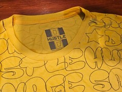 Hustle Bear Legend Yellow Tshirt Size 5XL