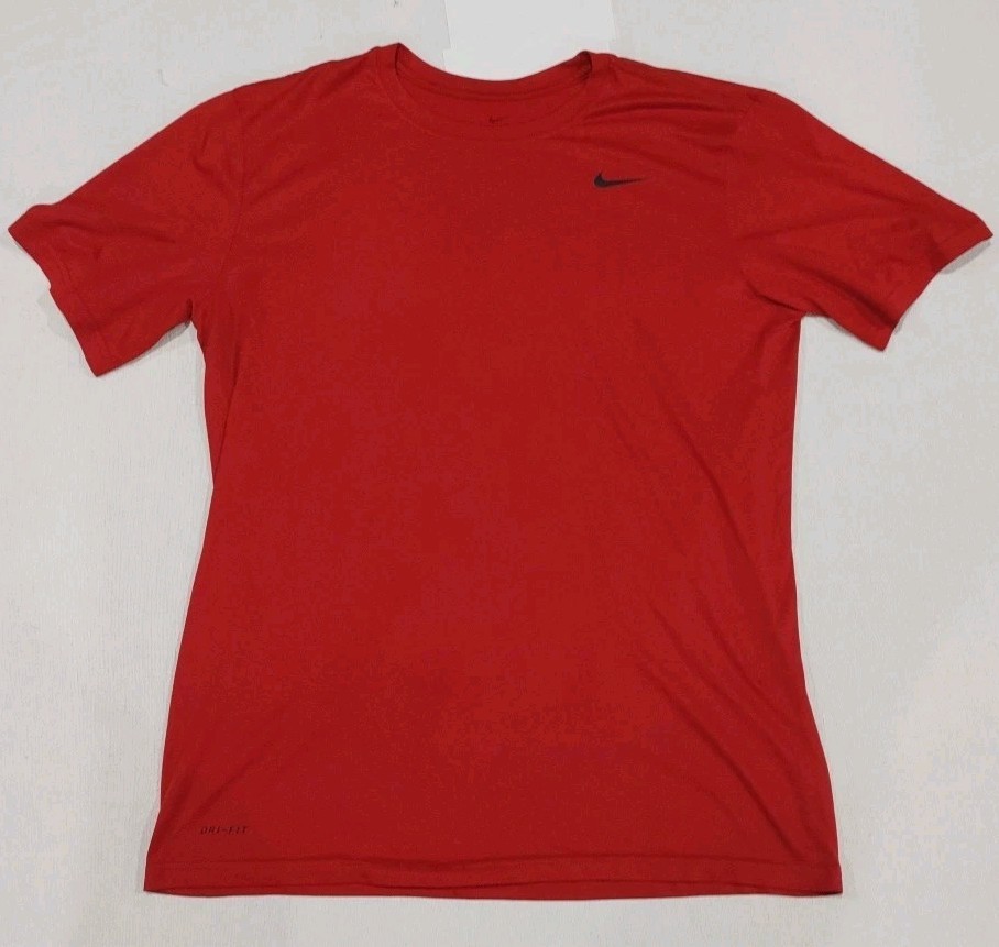Nike Dri Fit TShirt Regular Athletic Casual Red Adult Size Large gallery