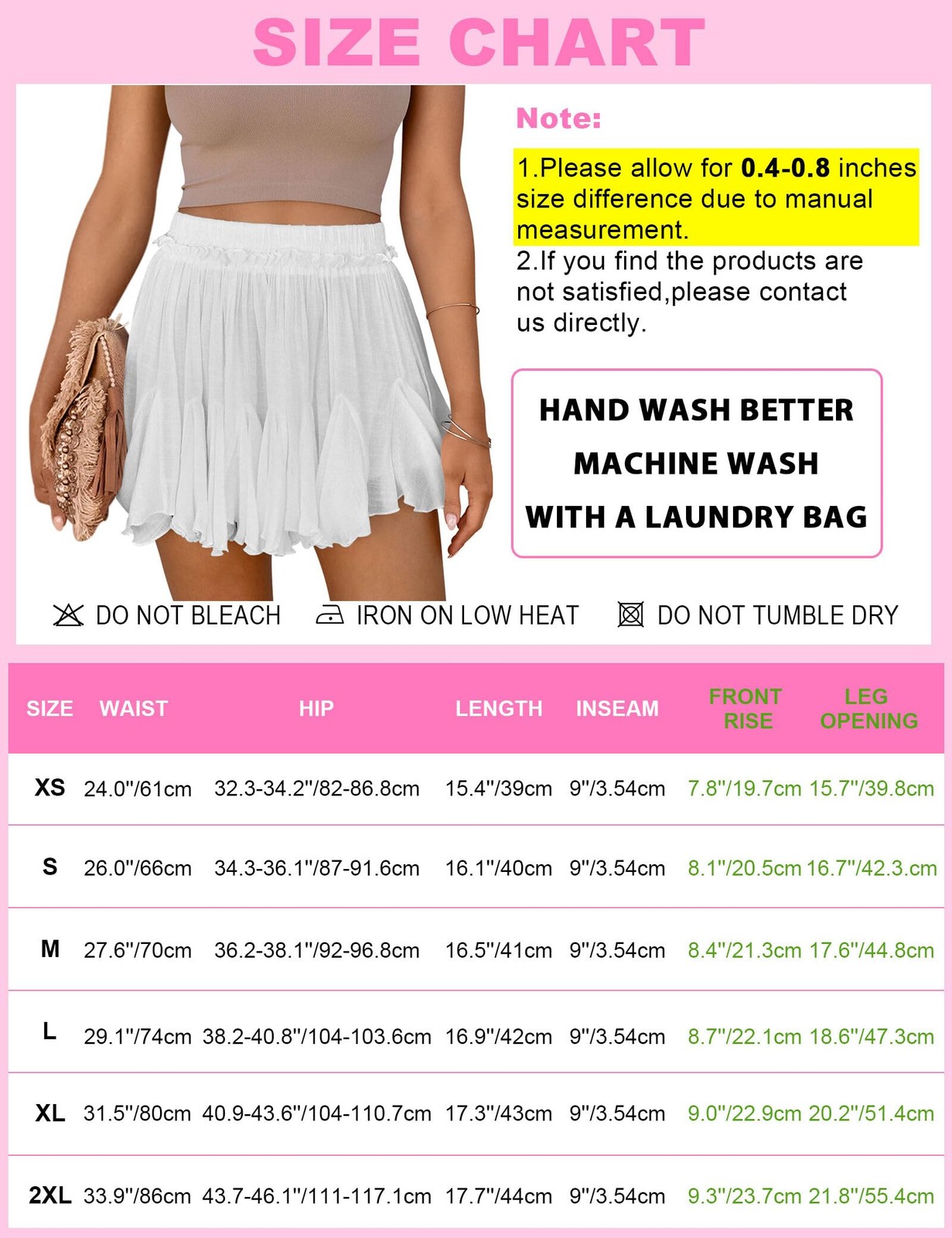 Women's Flowy Shorts Casual Linen Boho Ruffle Mini Skirts Pleated High Waist ... gallery