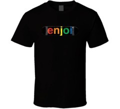Enjoi Spectrum Black Skateboard Gift Worn Look T Shirt