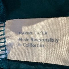 Marine Layer Teal Long Sleeve Tee Men’s Size XL Supima Cotton Modal Blend