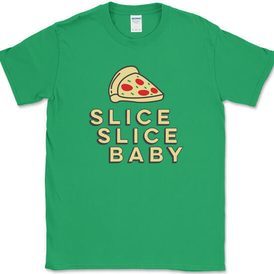 Slice Slice Baby T-Shirt Funny Pizza Ice Ice Food Humor Graphic Tee gallery
