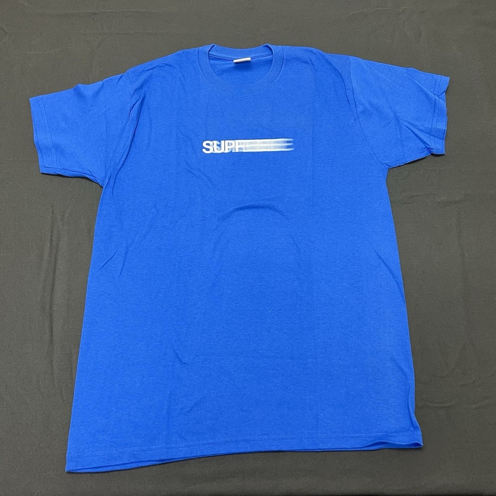 SS16 Supreme Motion Logo Tee Royal Blue L Large