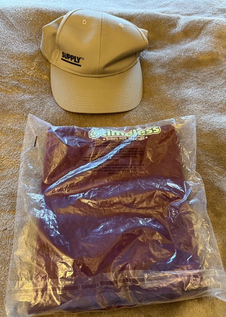 Timeless Shred For The Cure Collab Tee Size Medium + FREE Supply Adjustable Hat gallery