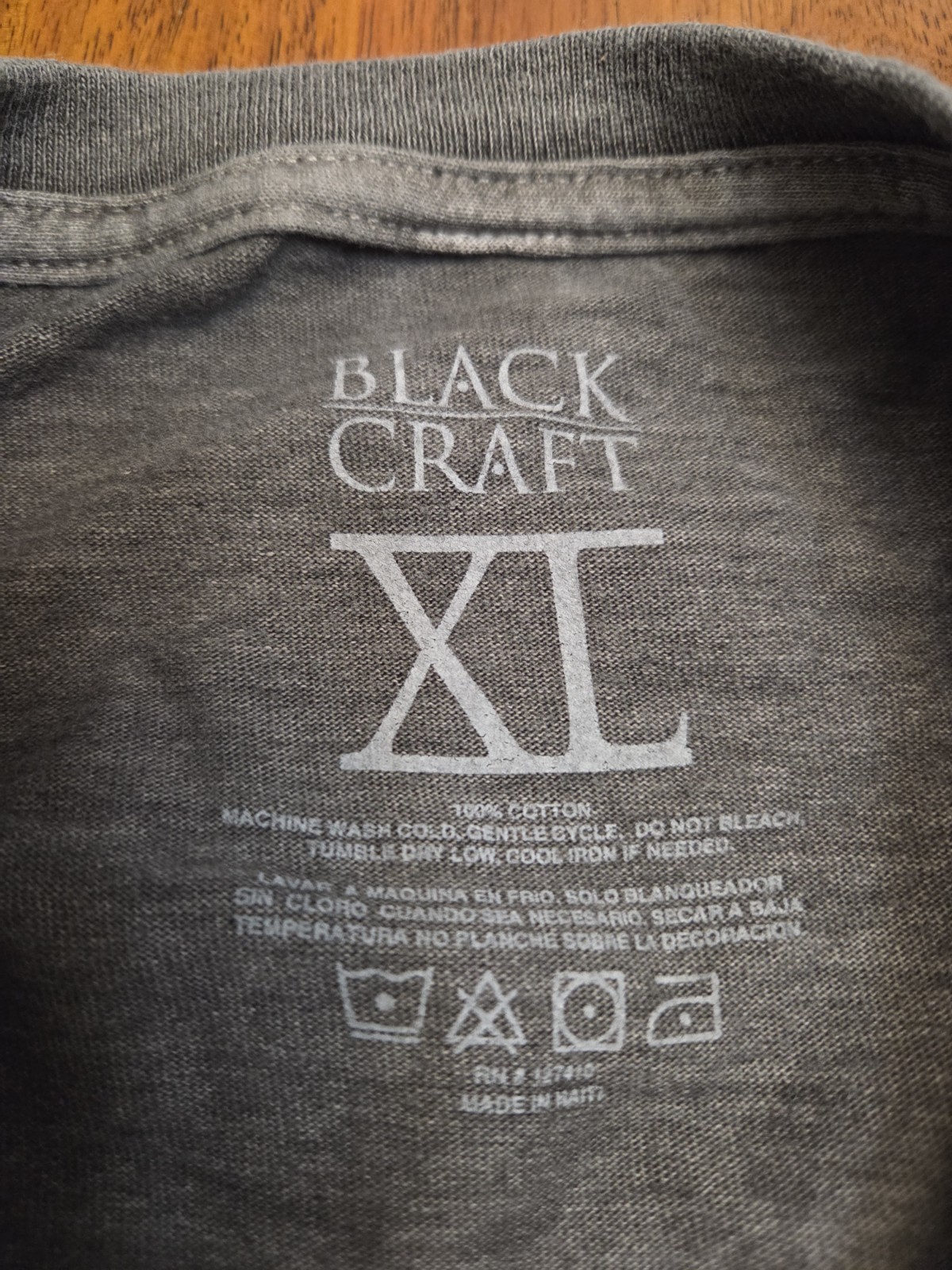 NWOT BlackCraft Cult Goat Skull Mineral Wash Tshirt Mens XL gallery